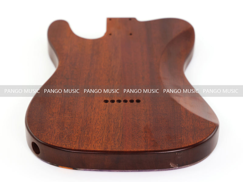 One-of-a-Kind Burl Wood Veneer Epoxy Resin Tele Style Electric Guitar Body (BE-004)