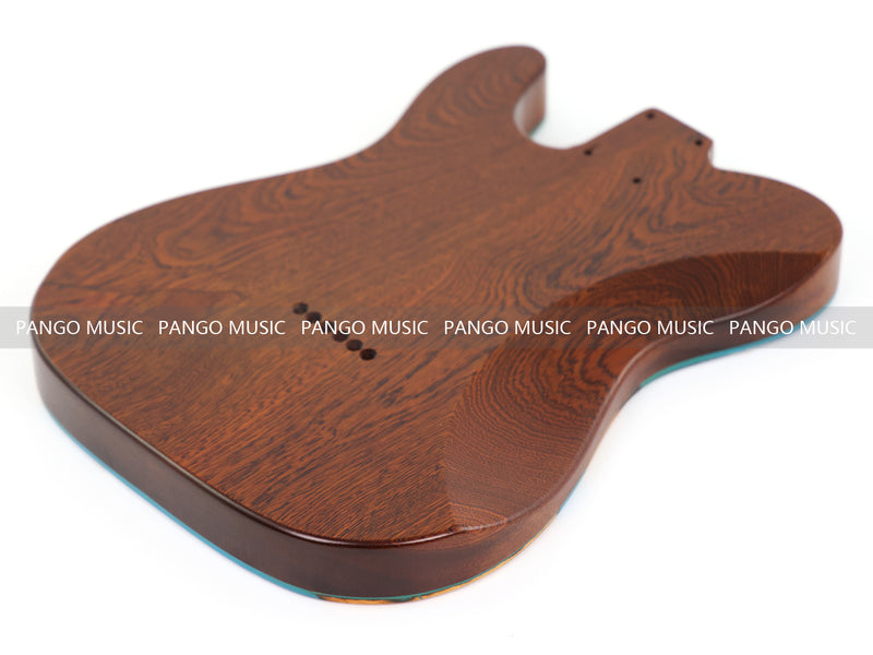 One-of-a-Kind Burl Wood Veneer Epoxy Resin Tele Style Electric Guitar Body (BE-017)