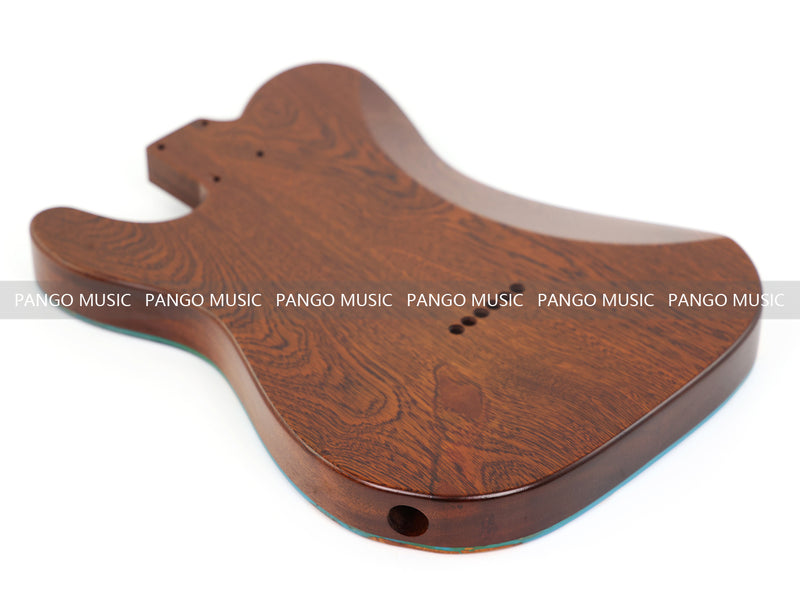 One-of-a-Kind Burl Wood Veneer Epoxy Resin Tele Style Electric Guitar Body (BE-017)