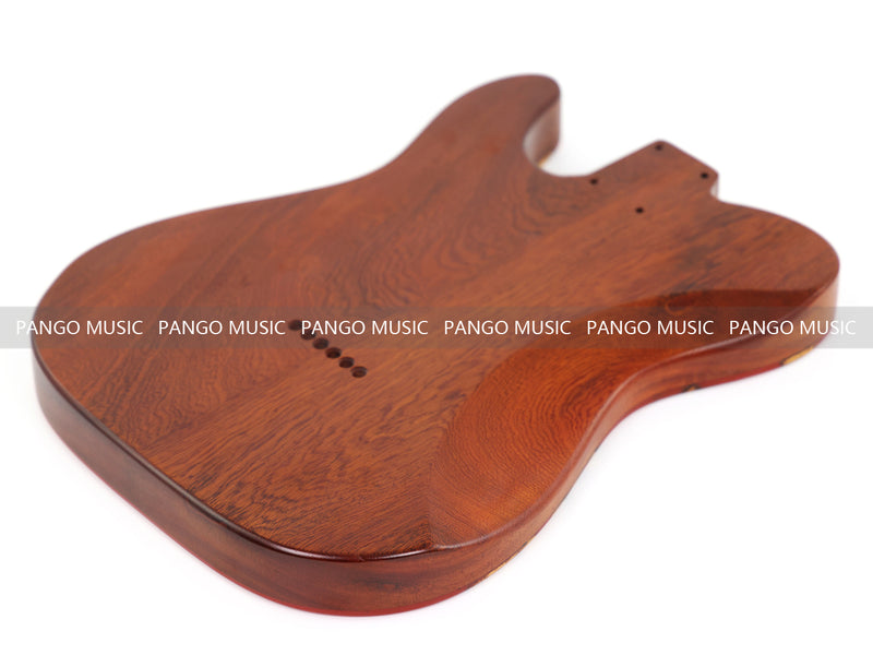 One-of-a-Kind Burl Wood Veneer Epoxy Resin Tele Style Electric Guitar Body (BE-019)