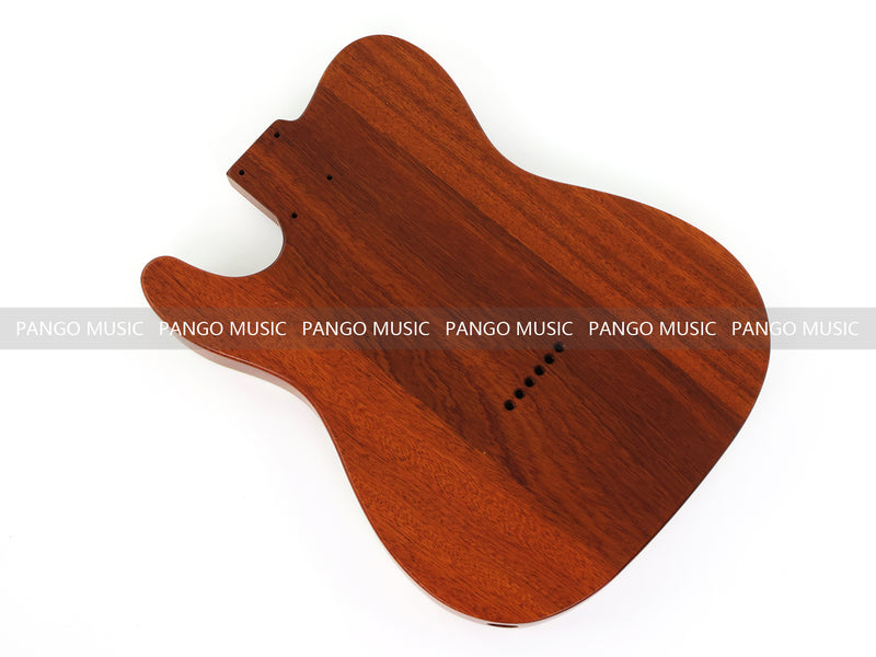 One-of-a-Kind Burl Wood Veneer Epoxy Resin Tele Thinline Style Electric Guitar Body with F-Hole (TRB-001)