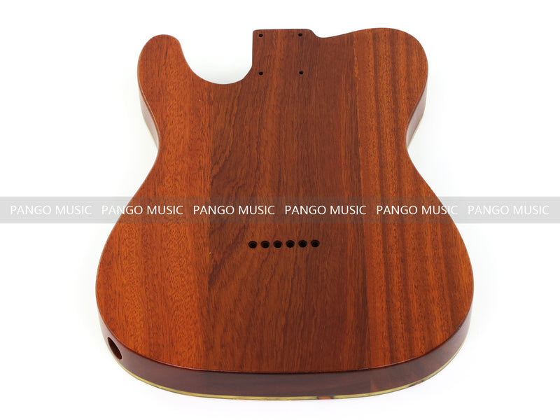 One-of-a-Kind Burl Wood Veneer Epoxy Resin Tele Thinline Style Electric Guitar Body with F-Hole (TRB-001)