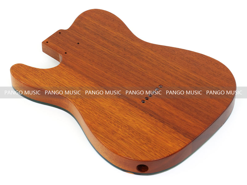 One-of-a-Kind Burl Wood Veneer Epoxy Resin Tele Thinline Style Electric Guitar Body with F-Hole (TRB-002)