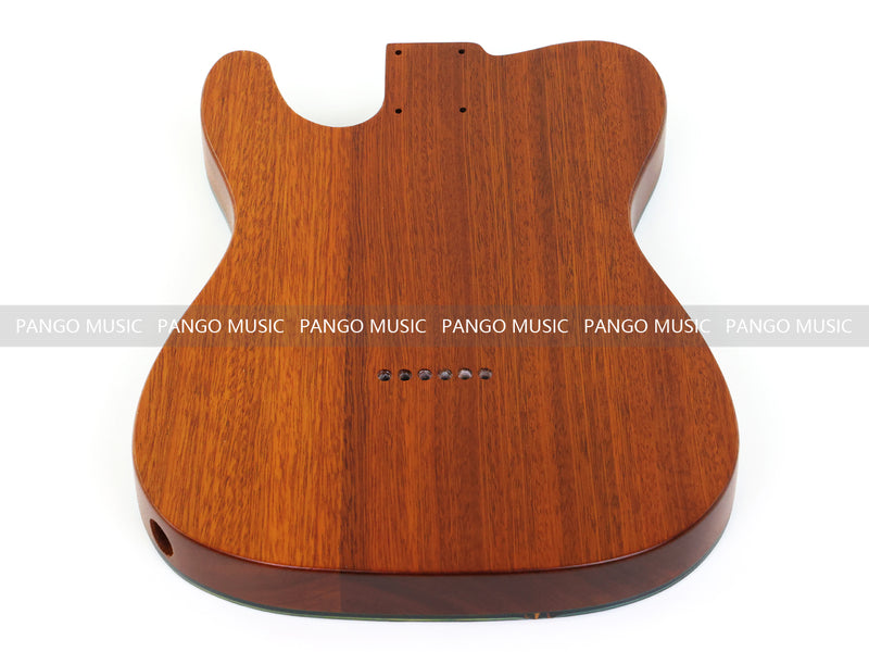 One-of-a-Kind Burl Wood Veneer Epoxy Resin Tele Thinline Style Electric Guitar Body with F-Hole (TRB-002)