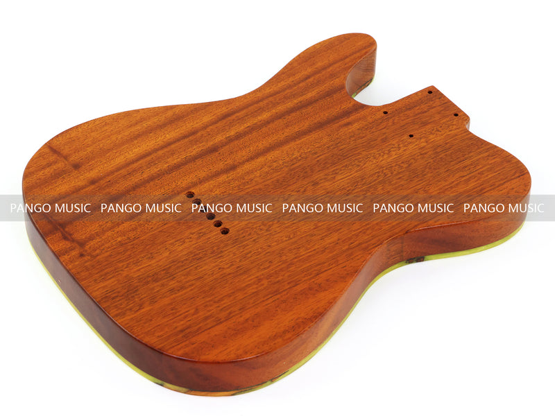 One-of-a-Kind Burl Wood Veneer Epoxy Resin Tele Thinline Style Electric Guitar Body with F-Hole (TRB-003)