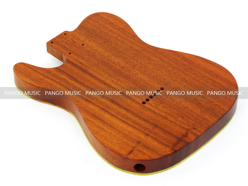 One-of-a-Kind Burl Wood Veneer Epoxy Resin Tele Thinline Style Electric Guitar Body with F-Hole (TRB-003)