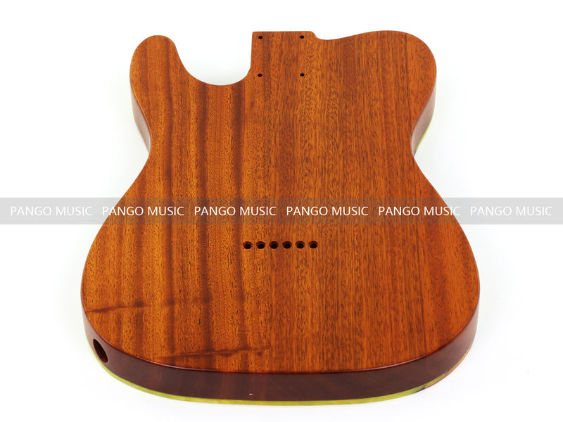 One-of-a-Kind Burl Wood Veneer Epoxy Resin Tele Thinline Style Electric Guitar Body with F-Hole (TRB-003)