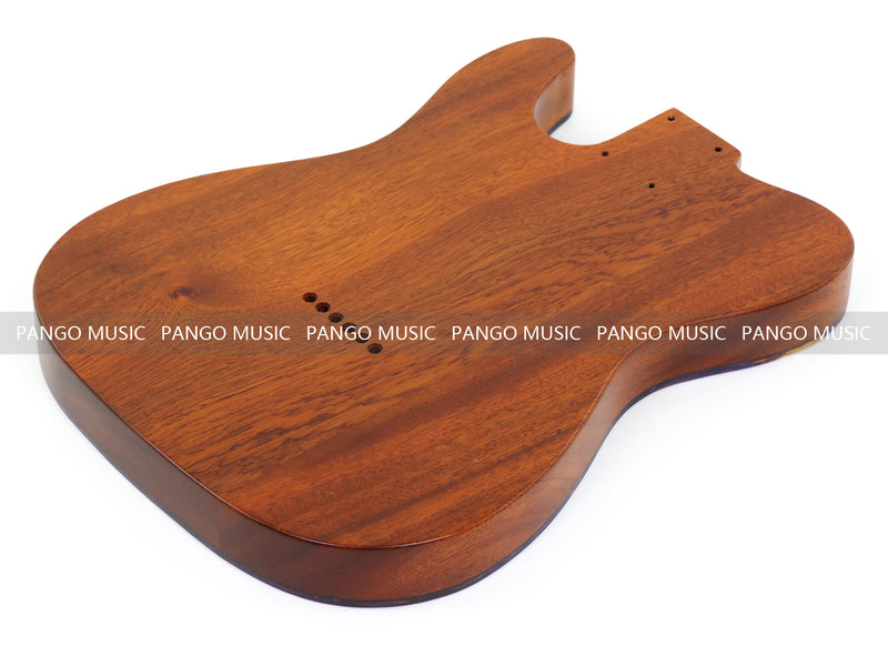 One-of-a-Kind Burl Wood Veneer Epoxy Resin Tele Thinline Style Electric Guitar Body with F-Hole (TRB-004)