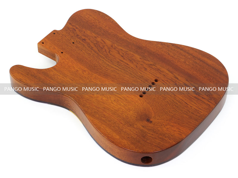 One-of-a-Kind Burl Wood Veneer Epoxy Resin Tele Thinline Style Electric Guitar Body with F-Hole (TRB-004)
