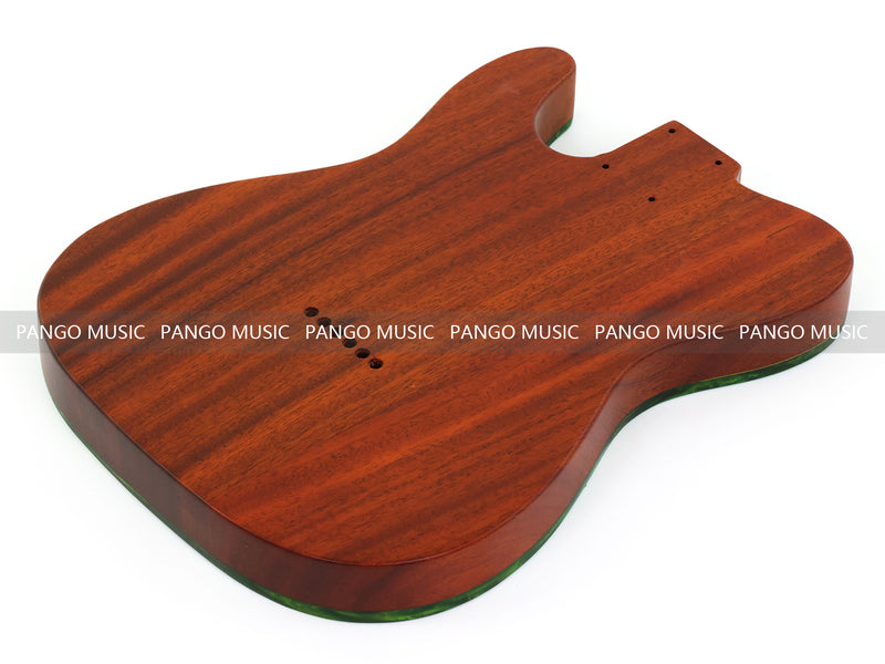 One-of-a-Kind Burl Wood Veneer Epoxy Resin Tele Thinline Style Electric Guitar Body with F-Hole (TRB-005)