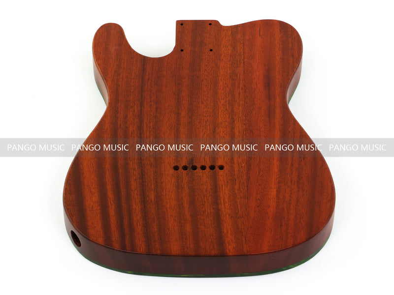 One-of-a-Kind Burl Wood Veneer Epoxy Resin Tele Thinline Style Electric Guitar Body with F-Hole (TRB-005)