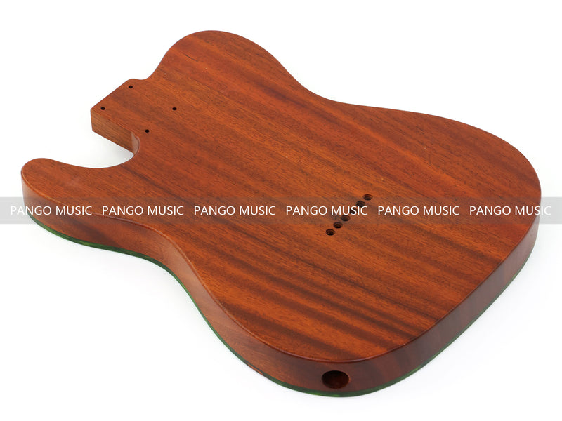 One-of-a-Kind Burl Wood Veneer Epoxy Resin Tele Thinline Style Electric Guitar Body with F-Hole (TRB-005)