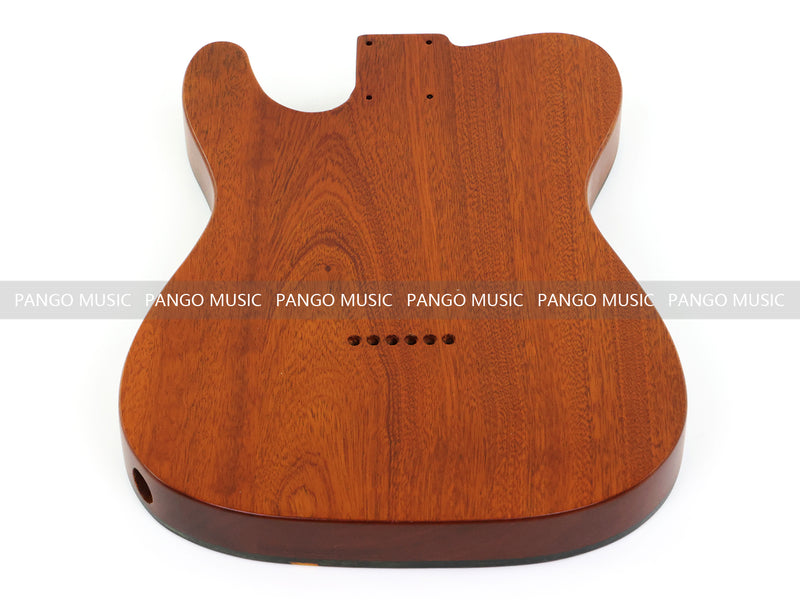 One-of-a-Kind Burl Wood Veneer Epoxy Resin Tele Thinline Style Electric Guitar Body with F-Hole (TRB-006)
