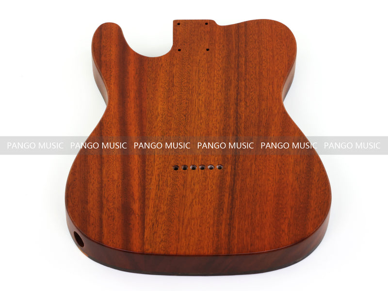 One-of-a-Kind Burl Wood Veneer Epoxy Resin Tele Thinline Style Electric Guitar Body with F-Hole (TRB-007)