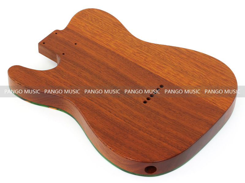 One-of-a-Kind Burl Wood Veneer Epoxy Resin Tele Thinline Style Electric Guitar Body with F-Hole (TRB-009)