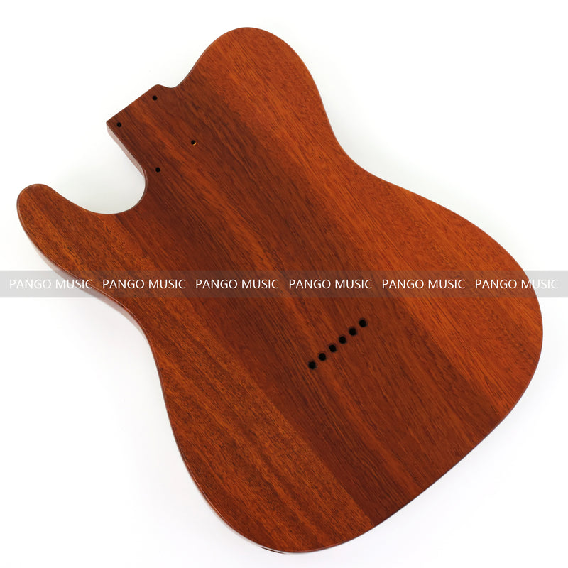One-of-a-Kind Burl Wood Veneer Epoxy Resin Tele Thinline Style Electric Guitar Body with F-Hole (TRB-010)