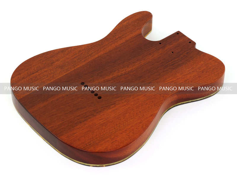 One-of-a-Kind Burl Wood Veneer Epoxy Resin Tele Thinline Style Electric Guitar Body with F-Hole (TRB-010)