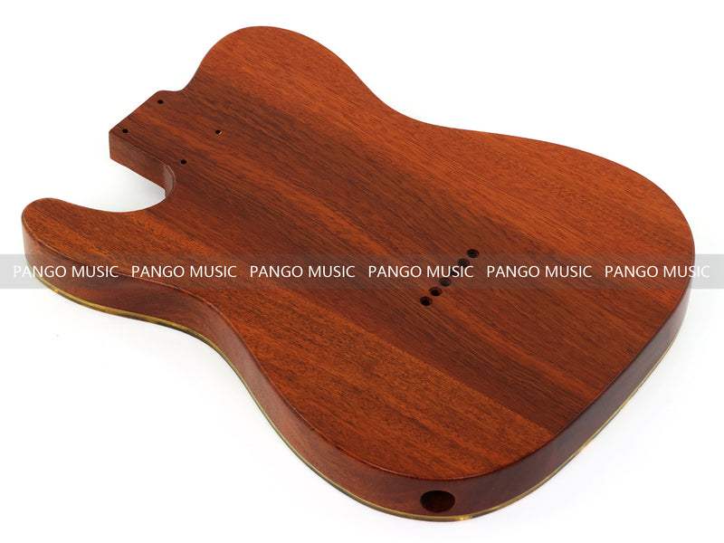 One-of-a-Kind Burl Wood Veneer Epoxy Resin Tele Thinline Style Electric Guitar Body with F-Hole (TRB-010)