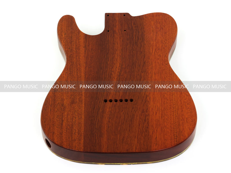 One-of-a-Kind Burl Wood Veneer Epoxy Resin Tele Thinline Style Electric Guitar Body with F-Hole (TRB-010)