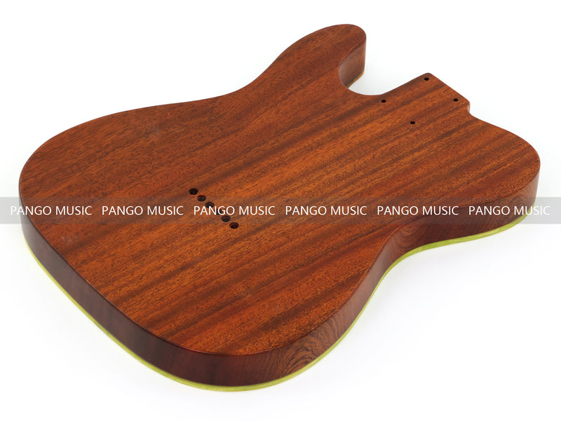 One-of-a-Kind Burl Wood Veneer Epoxy Resin Tele Thinline Style Electric Guitar Body with F-Hole (TRB-011)