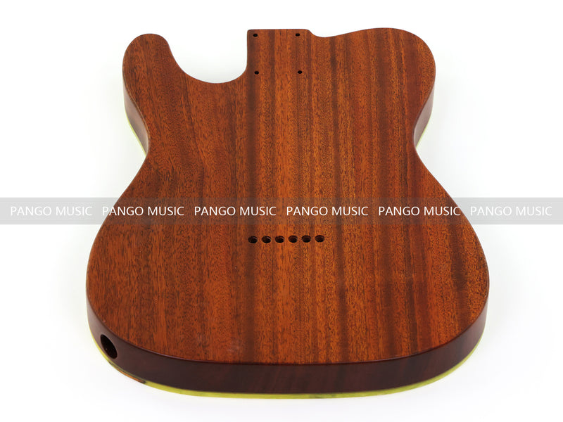 One-of-a-Kind Burl Wood Veneer Epoxy Resin Tele Thinline Style Electric Guitar Body with F-Hole (TRB-011)
