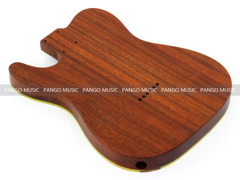 One-of-a-Kind Burl Wood Veneer Epoxy Resin Tele Thinline Style Electric Guitar Body with F-Hole (TRB-011)