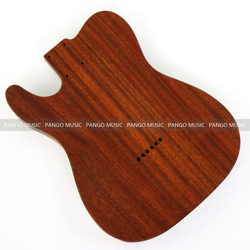 One-of-a-Kind Burl Wood Veneer Epoxy Resin Tele Thinline Style Electric Guitar Body with F-Hole (TRB-011)