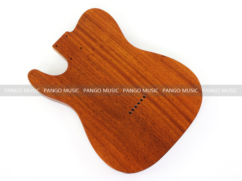 One-of-a-Kind Burl Wood Veneer Epoxy Resin Tele Thinline Style Electric Guitar Body with F-Hole (TRB-012)
