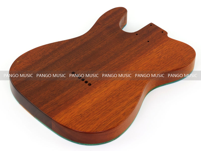 One-of-a-Kind Burl Wood Veneer Epoxy Resin Tele Thinline Style Electric Guitar Body with F-Hole (TRB-014)