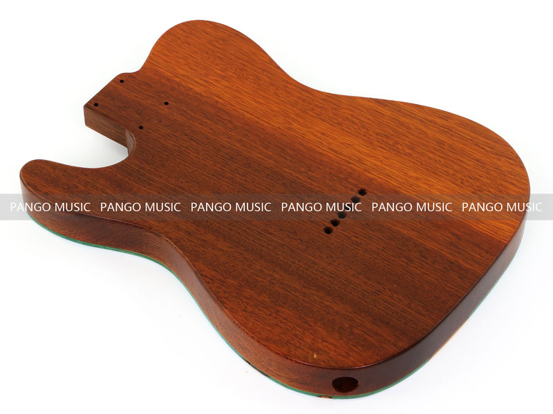 One-of-a-Kind Burl Wood Veneer Epoxy Resin Tele Thinline Style Electric Guitar Body with F-Hole (TRB-014)