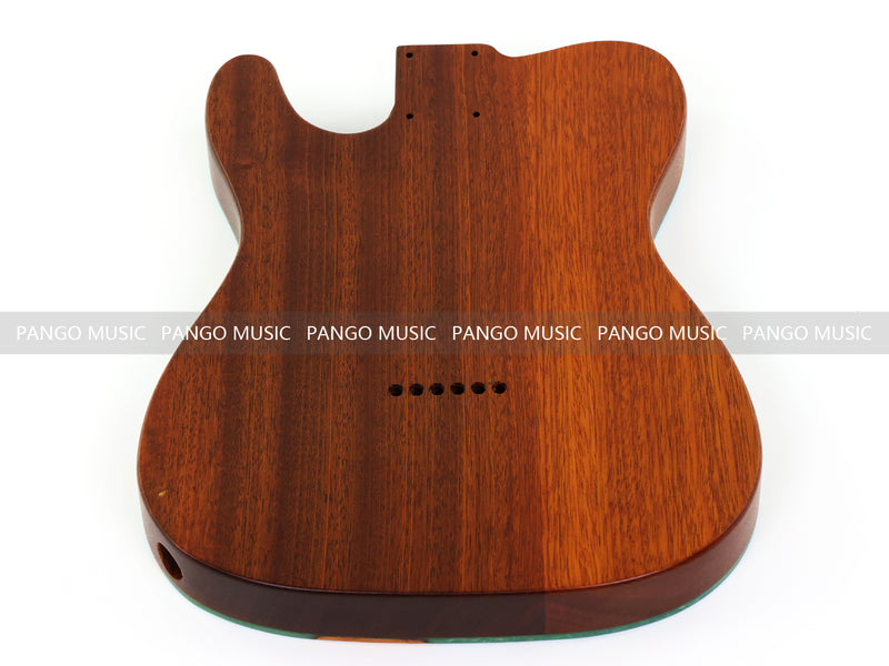 One-of-a-Kind Burl Wood Veneer Epoxy Resin Tele Thinline Style Electric Guitar Body with F-Hole (TRB-014)