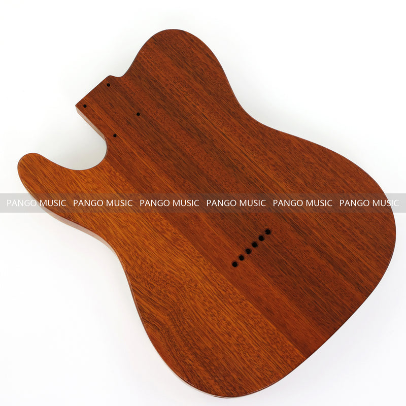 One-of-a-Kind Burl Wood Veneer Epoxy Resin Tele Thinline Style Electric Guitar Body with F-Hole (TRB-015)