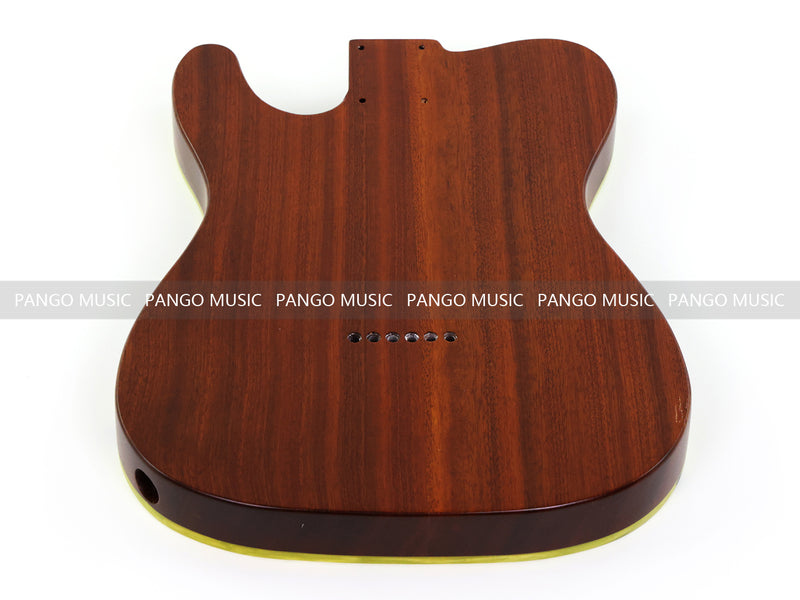 One-of-a-Kind Burl Wood Veneer Epoxy Resin Tele Thinline Style Electric Guitar Body with F-Hole (TRB-016)
