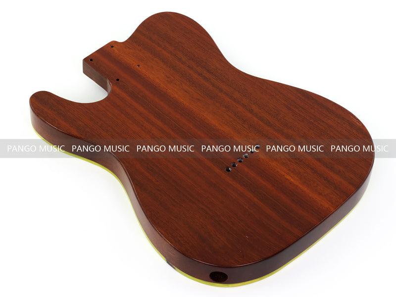 One-of-a-Kind Burl Wood Veneer Epoxy Resin Tele Thinline Style Electric Guitar Body with F-Hole (TRB-016)