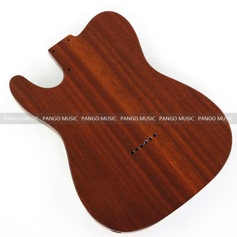 One-of-a-Kind Burl Wood Veneer Epoxy Resin Tele Thinline Style Electric Guitar Body with F-Hole (TRB-016)