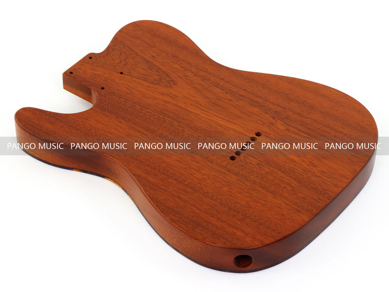 One-of-a-Kind Burl Wood Veneer Epoxy Resin Tele Thinline Style Electric Guitar Body with F-Hole (TRB-017)