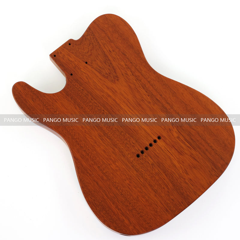One-of-a-Kind Burl Wood Veneer Epoxy Resin Tele Thinline Style Electric Guitar Body with F-Hole (TRB-017)