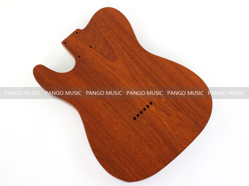 One-of-a-Kind Burl Wood Veneer Epoxy Resin Tele Thinline Style Electric Guitar Body with F-Hole (TRB-017)