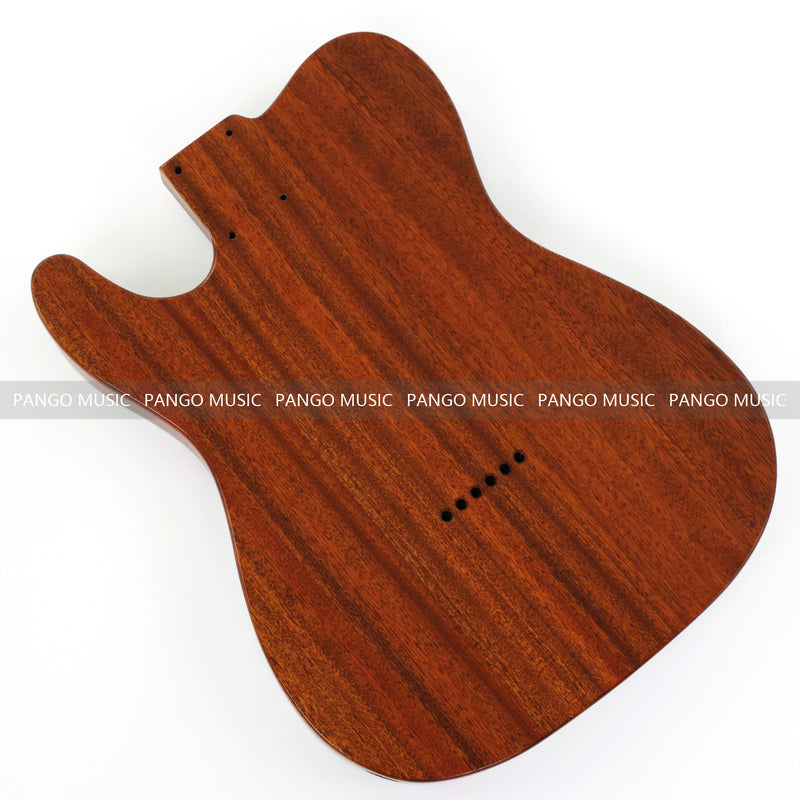 One-of-a-Kind Burl Wood Veneer Epoxy Resin Tele Thinline Style Electric Guitar Body with F-Hole (TRB-018)