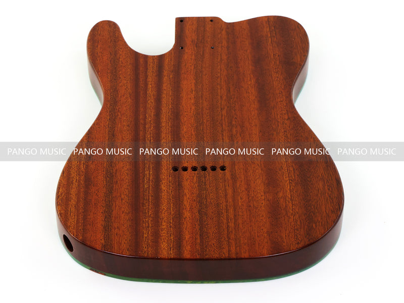 One-of-a-Kind Burl Wood Veneer Epoxy Resin Tele Thinline Style Electric Guitar Body with F-Hole (TRB-018)
