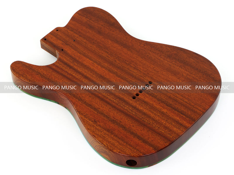 One-of-a-Kind Burl Wood Veneer Epoxy Resin Tele Thinline Style Electric Guitar Body with F-Hole (TRB-018)