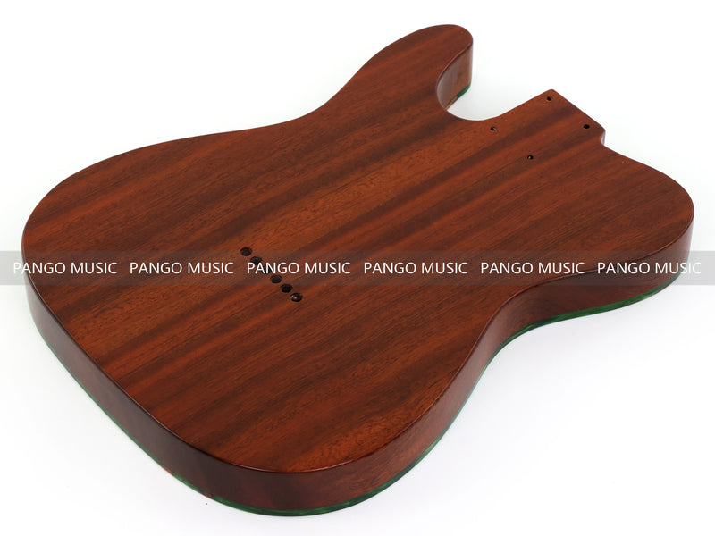One-of-a-Kind Burl Wood Veneer Epoxy Resin Tele Thinline Style Electric Guitar Body with F-Hole (TRB-019)
