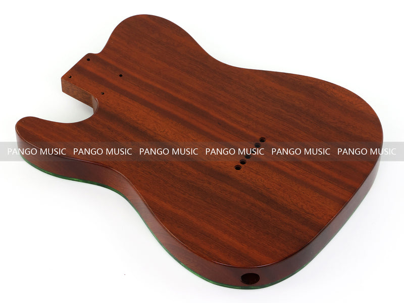 One-of-a-Kind Burl Wood Veneer Epoxy Resin Tele Thinline Style Electric Guitar Body with F-Hole (TRB-019)