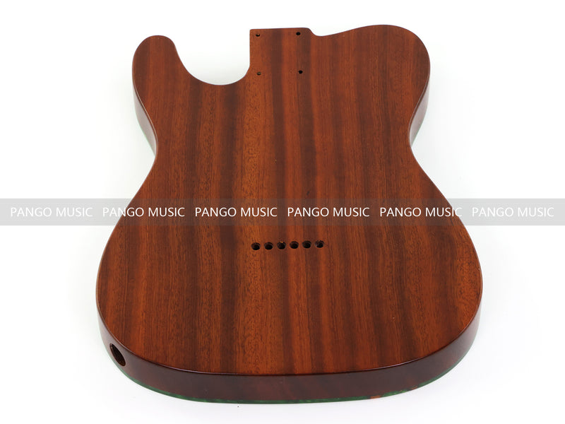 One-of-a-Kind Burl Wood Veneer Epoxy Resin Tele Thinline Style Electric Guitar Body with F-Hole (TRB-019)