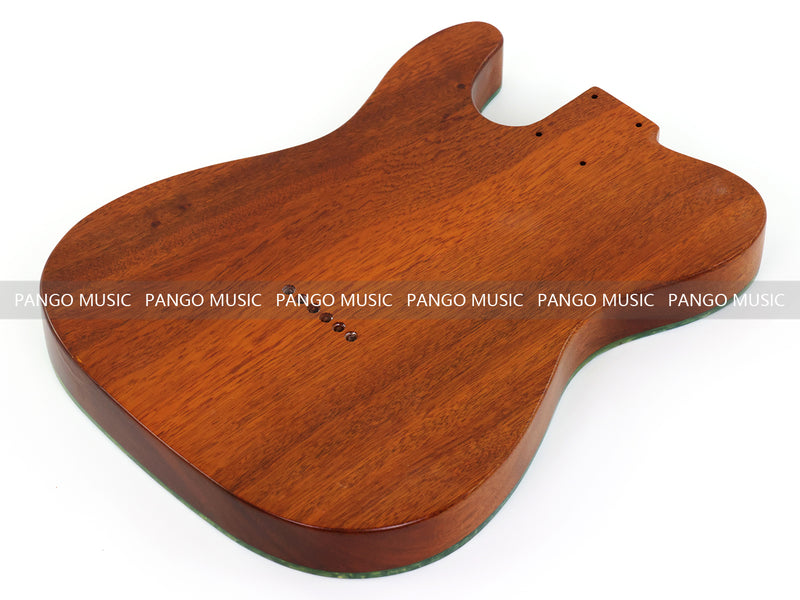 One-of-a-Kind Burl Wood Veneer Epoxy Resin Tele Thinline Style Electric Guitar Body with F-Hole (TRB-020)