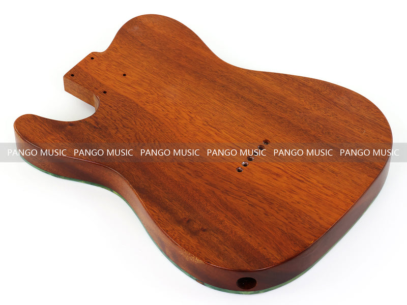 One-of-a-Kind Burl Wood Veneer Epoxy Resin Tele Thinline Style Electric Guitar Body with F-Hole (TRB-020)