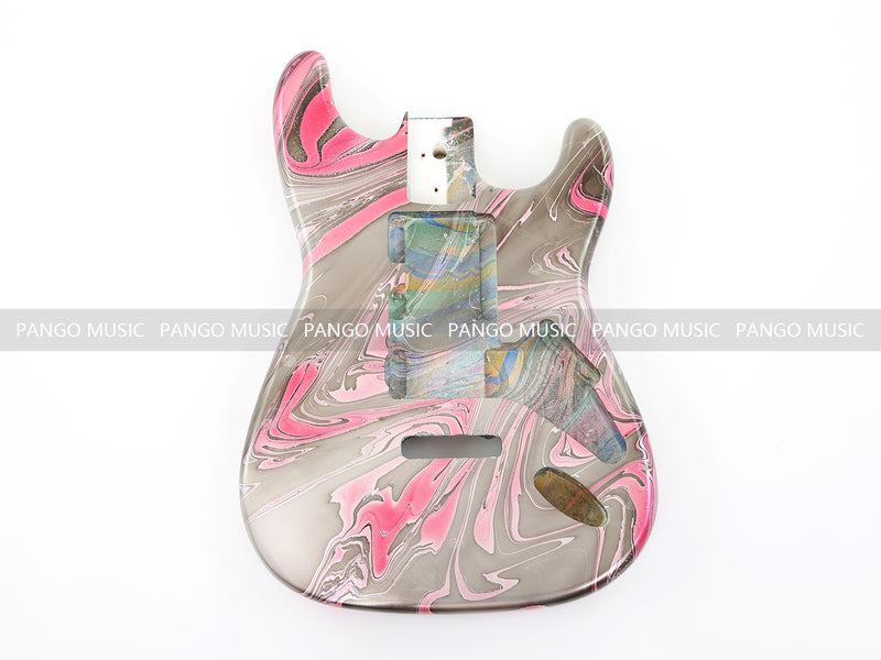 One-of-a-Kind Hand-Swirled ST Style Electric Guitar Body (HST-001)