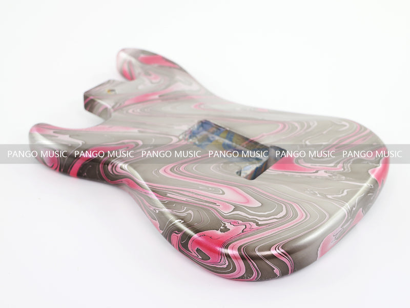 One-of-a-Kind Hand-Swirled ST Style Electric Guitar Body (HST-001)