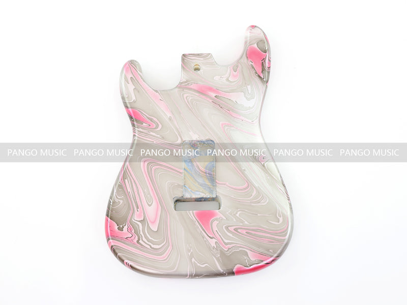 One-of-a-Kind Hand-Swirled ST Style Electric Guitar Body (HST-001)