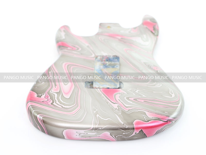 One-of-a-Kind Hand-Swirled ST Style Electric Guitar Body (HST-001)